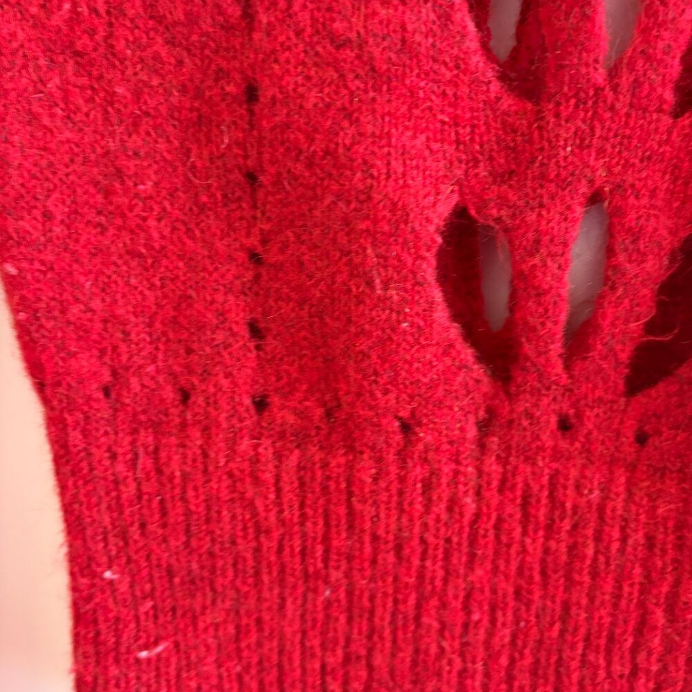 Isabel Marant Red Pie Hole Knit Sweater - Picture 4 of 5